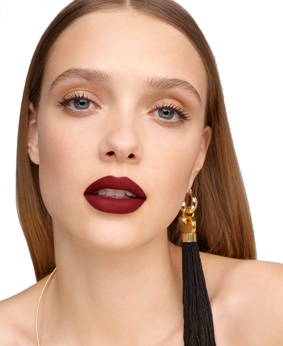 Carolina Herrera Fabulous Kiss Matte Refillable Lipstick & Love Karma Lipstick Cap In 415- Birthday Red