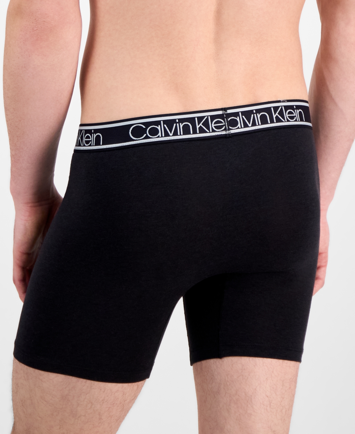 Calvin Klein Men's 3pk. Comfort Logo Boxer Briefs In Black