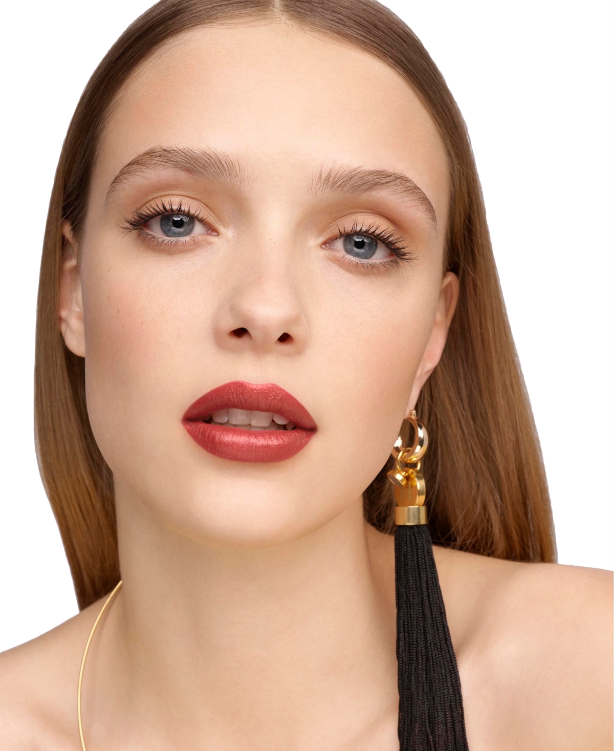 Carolina Herrera Fabulous Kiss Sheer Refillable Lipstick & Love Wins Lipstick Cap In 142- Nude Touch