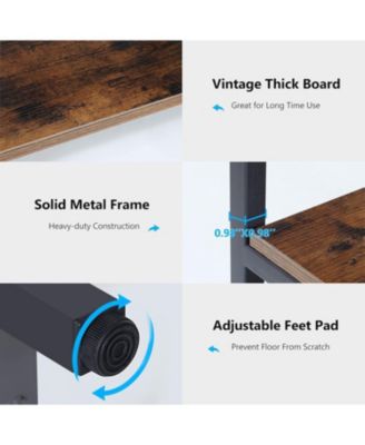 5-Tier Bookshelf, Ladder Corner Bookshelves Etagere Bookcase, 8 Shelves Display Rack Storage Shelf for Living Room Home Office