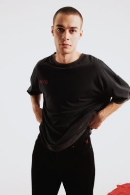 Men's Acid Washed Track Tee