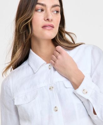Women's 100% Linen Jacket, Created for Macy's