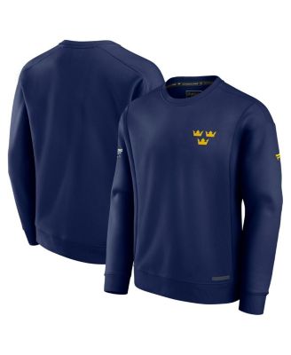 Fanatics - Men's Athletic Navy Sweden 2025 4 Nations Face-Off Authentic Pro Fleece Pullover Sweatshirt
