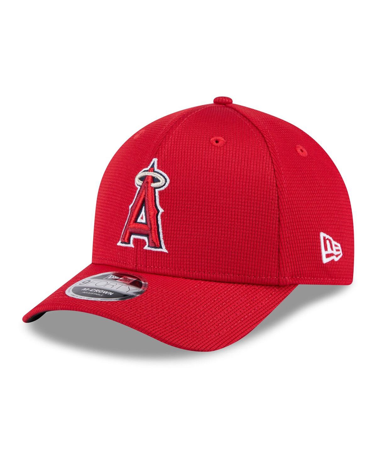 New Era Men's Red Los Angeles Angels 2025 Spring Training 9forty Adjustable Hat In Red