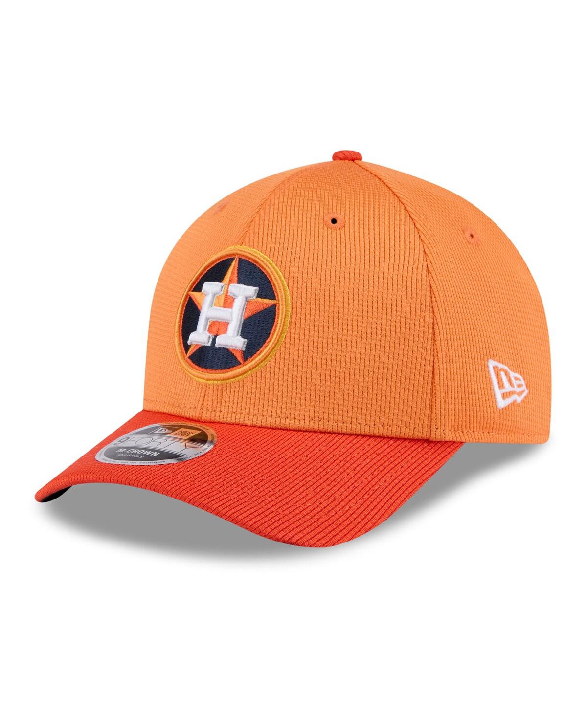 New Era Men's Orange Houston Astros 2025 Spring Training 9forty Adjustable Hat In Orange