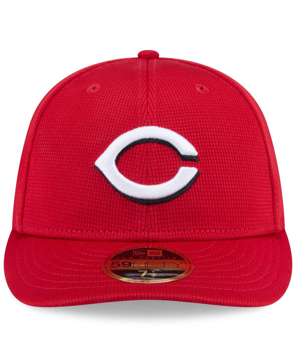 New Era Men's Red Cincinnati Reds 2025 Spring Training Low Profile 59fifty Fitted Hat In Red