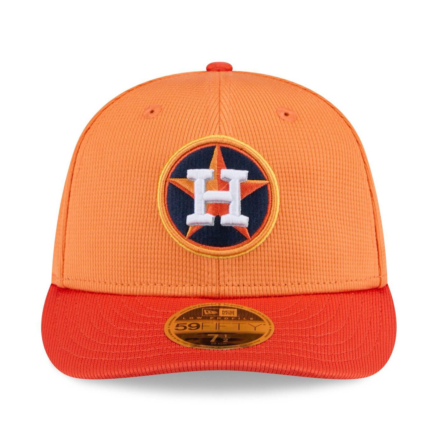 Мужская кепка New Era Orange Houston Astros 2025 Spring Training Low Profile 59FIFTY Fitted Hat — фото 5