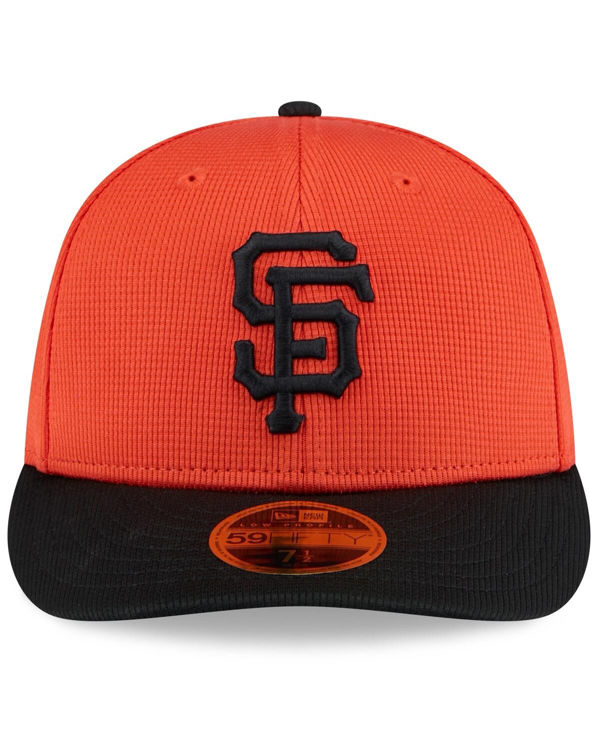 New Era Men's Orange/black San Francisco Giants 2025 Spring Training Low Profile 59fifty Fitted Hat In Orange,black