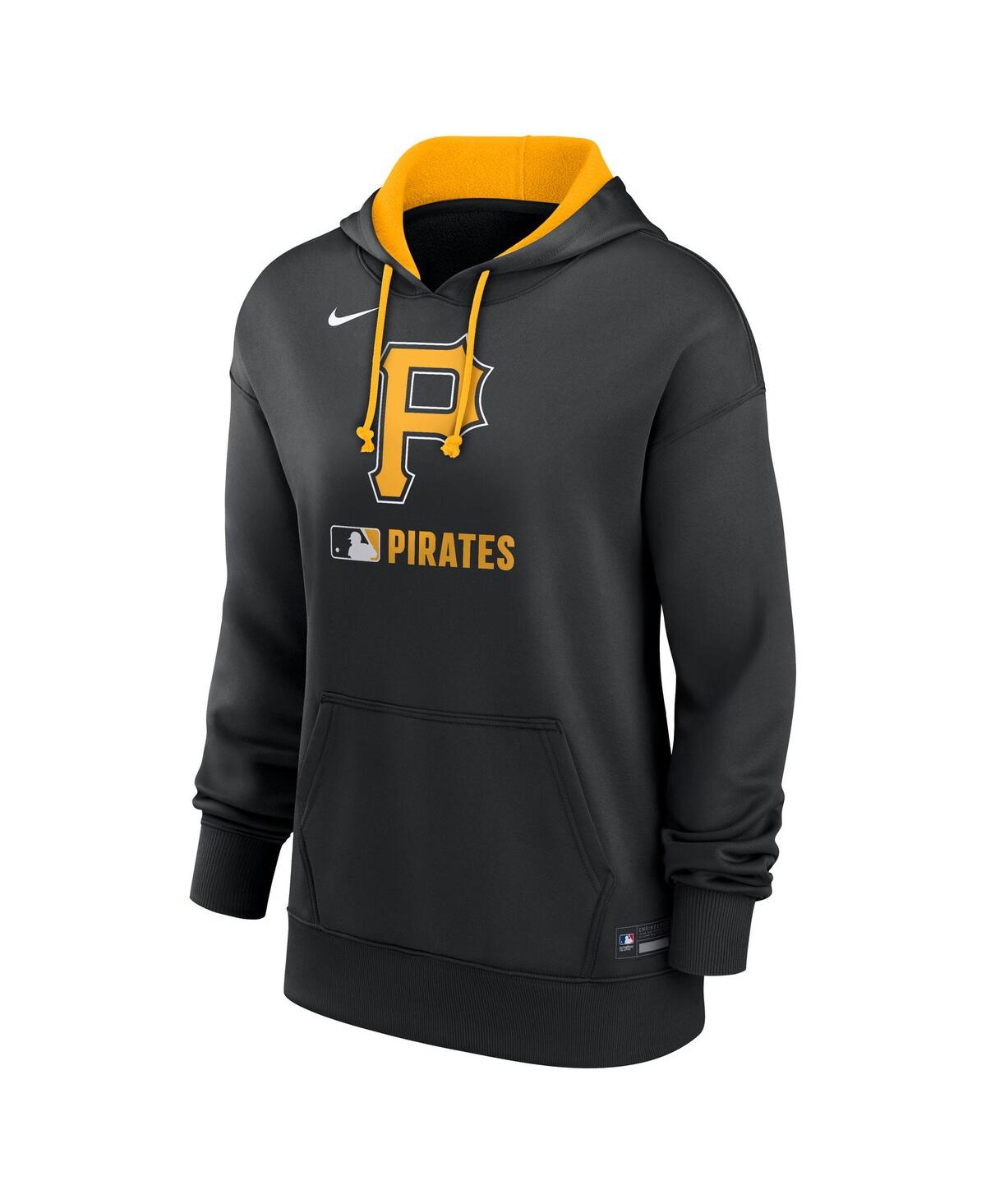 Nike Women's Black Pittsburgh Pirates Authentic Collection Performance Pullover Hoodie In Black