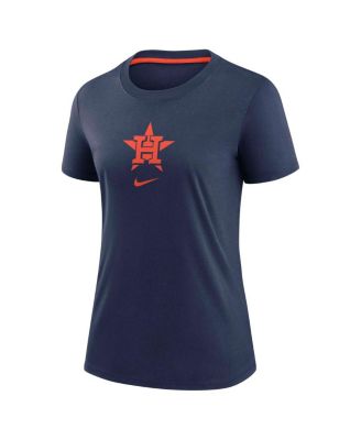 Women's Navy Houston Astros Authentic Collection Early Work Tri-Blend T-Shirt