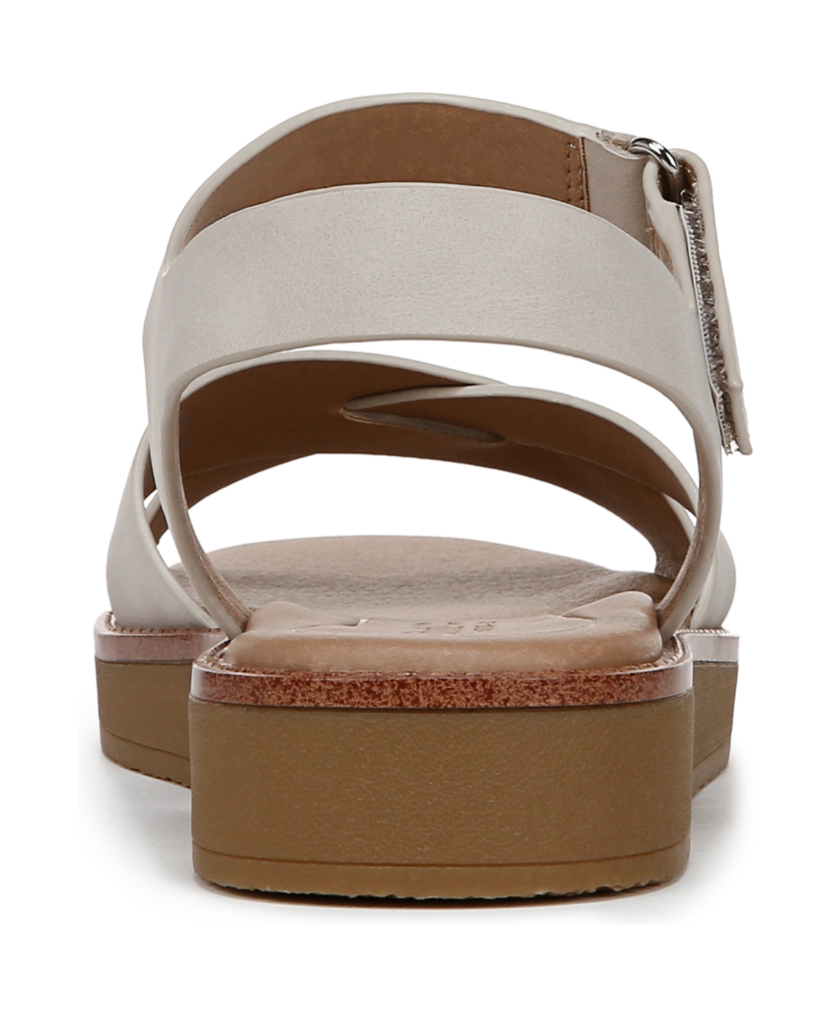 Shop Lifestride Women's Wren Strappy Platform Sandals In Stone Faux Leather
