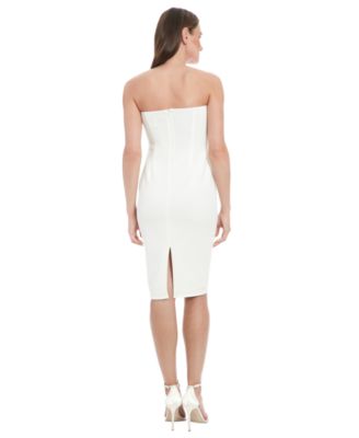 Women's Embellished 3D Floral Appliqu&eacute; Strapless Dress