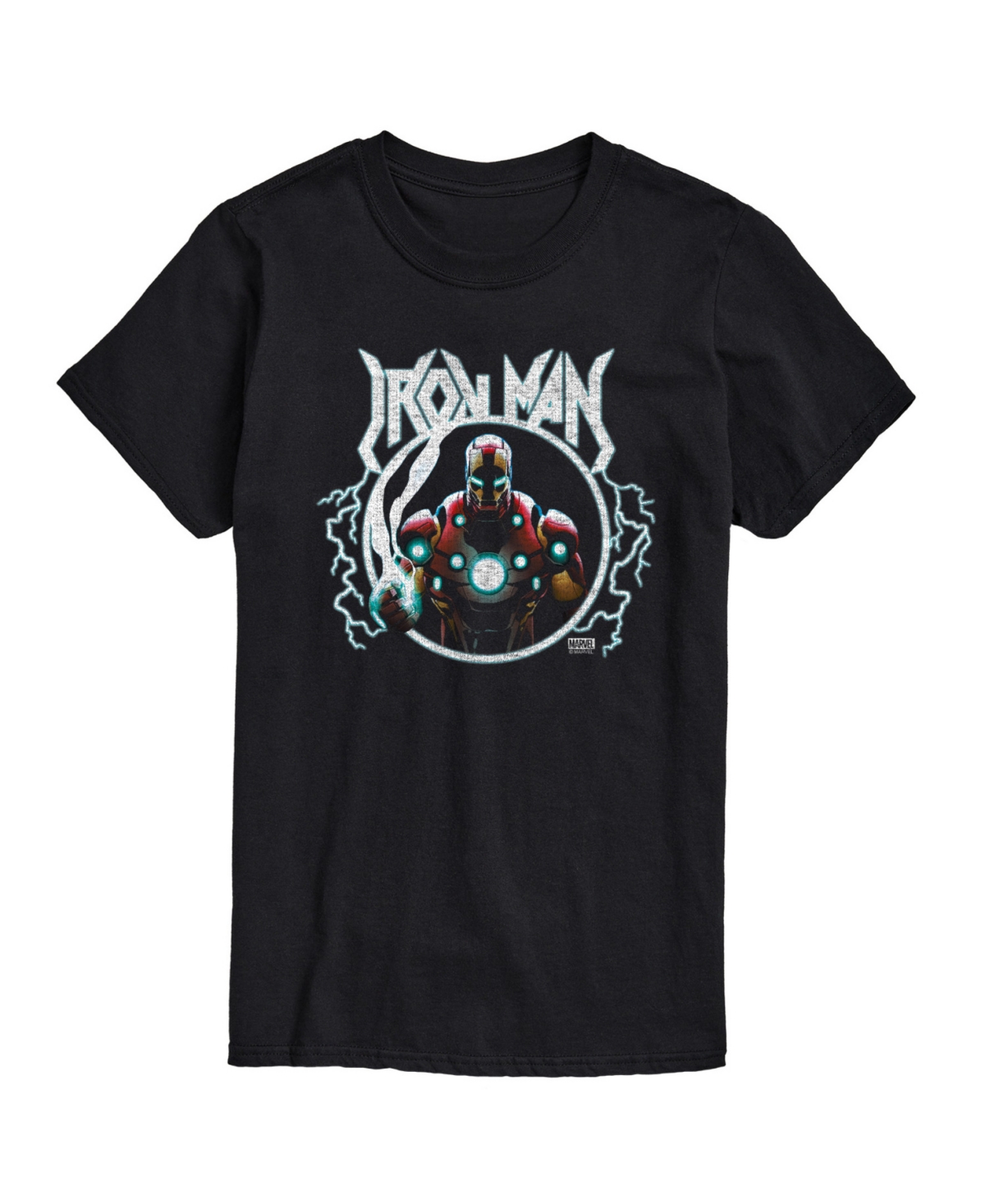 Airwaves Men's Iron Man Short Sleeve T-shirt In Black