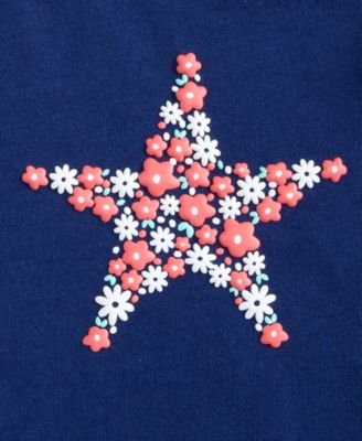 Baby Girls Flower Star Graphic T-Shirt, Exclusively at Macy's 