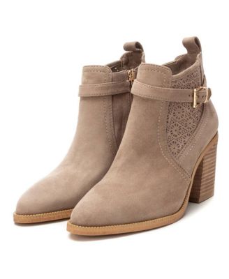 Women's Suede Ankle Booties By XTI
