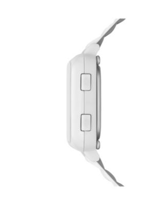 Women's Beckworth Digital, White Polycarbonate Watch
