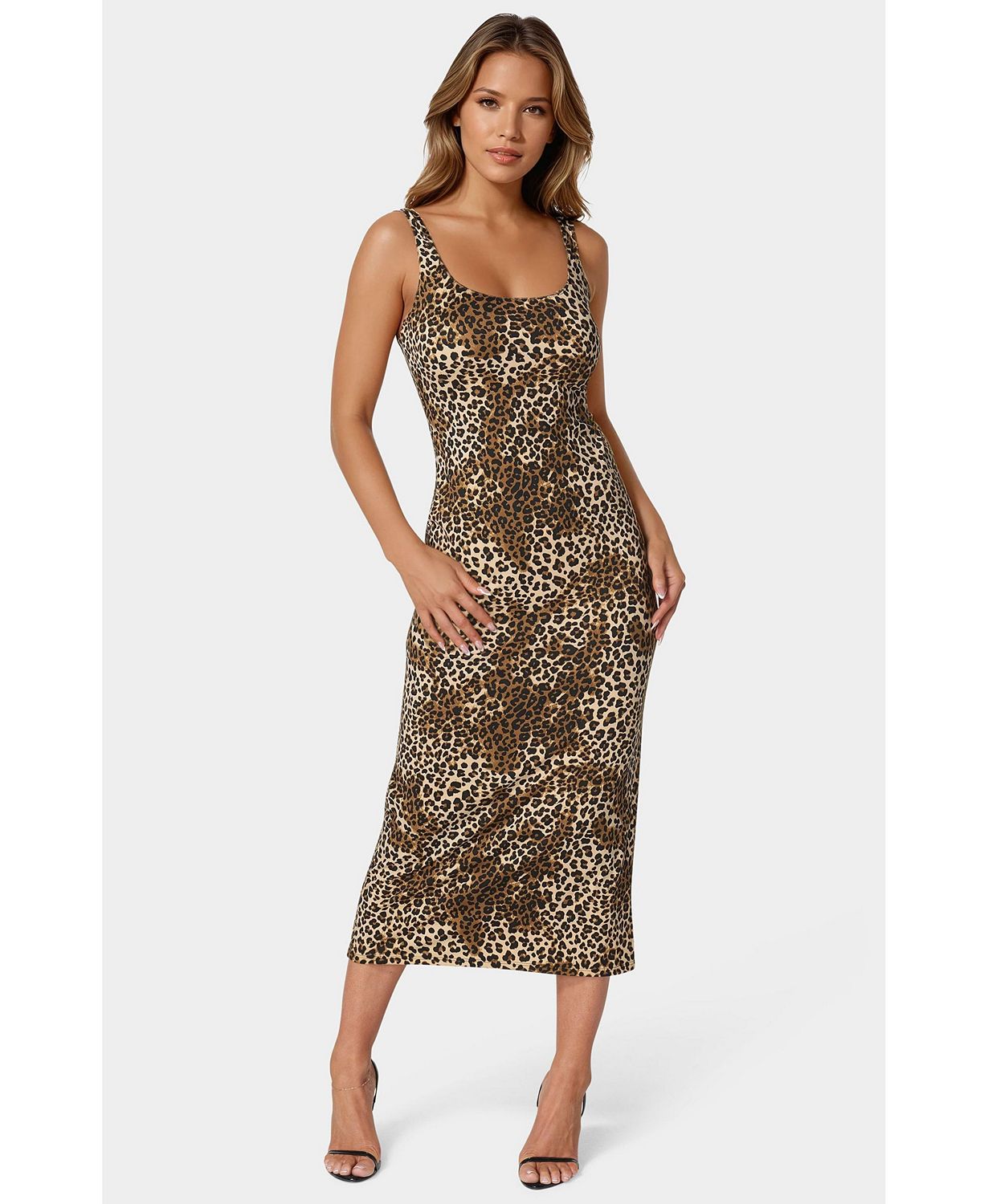 Women's Printed Square Neck Maxi Dress