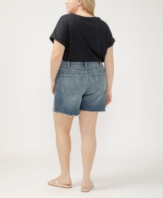 Plus Size Highly Desirable High Rise Shorts