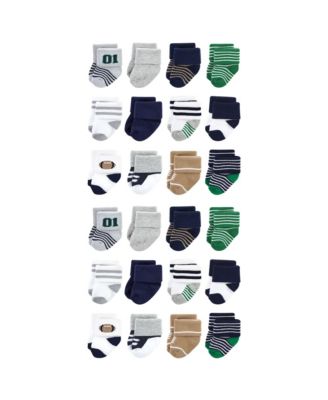 Baby Boys Treasure Bulk Pack of 24 Soft Terry Knit Footwear