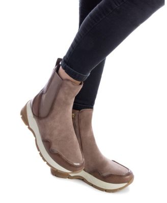 Carmela Collection Leather Sneaker Booties By Xti