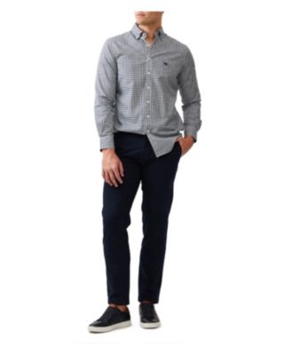 Rodd Gunn Men's Gunn Check Oxford Long Sleeve Slim Fit Shirt