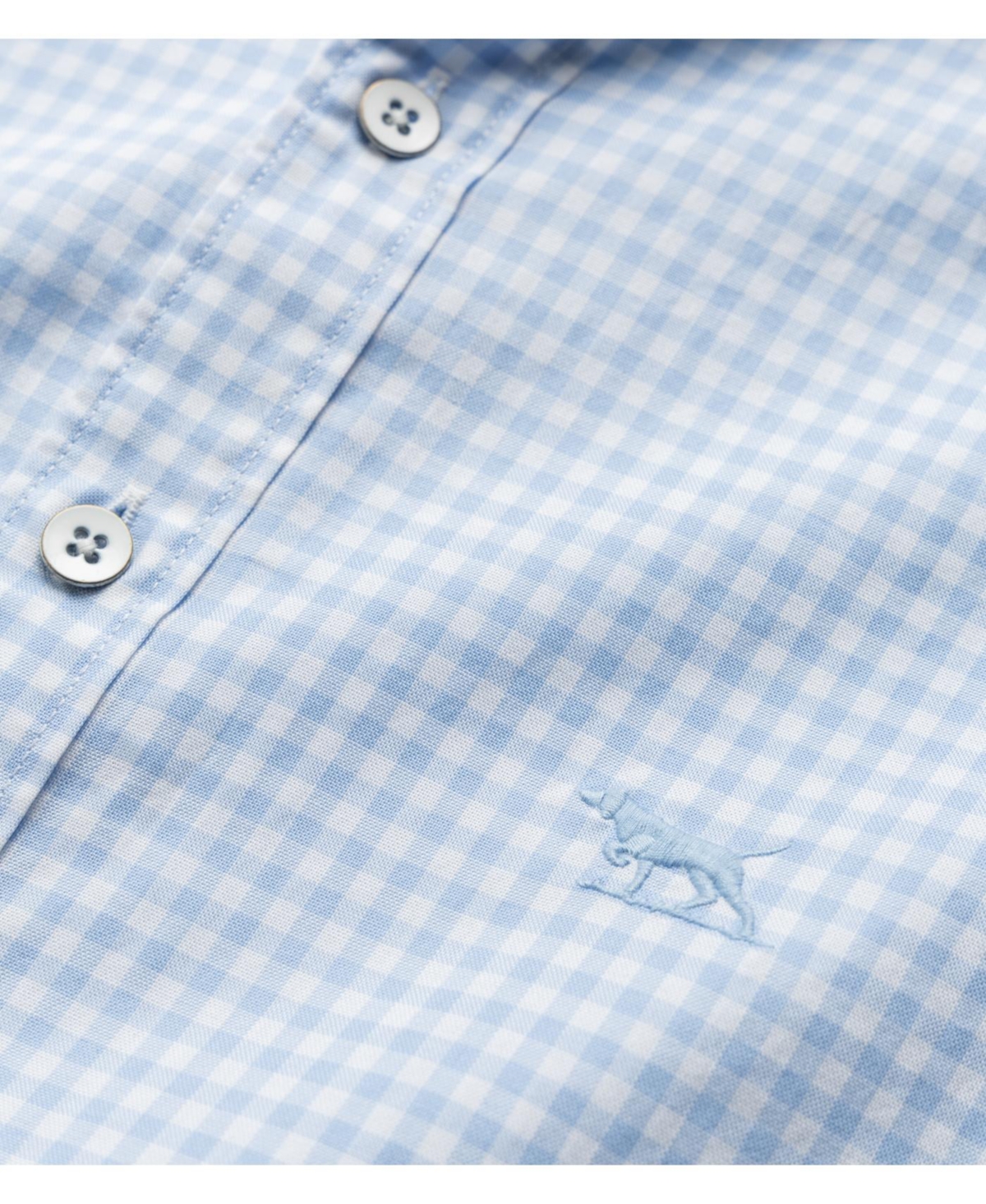 Rodd Gunn Men's Check Oxford Long Sleeve Slim Fit Shirt