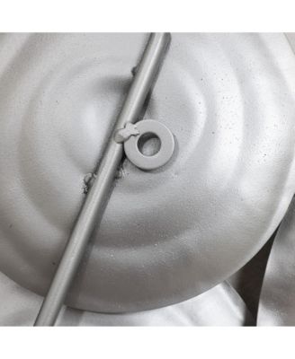 Multi-Color Ripple Plates 47.2-Inch Wide Abstract Metal Wall Decor