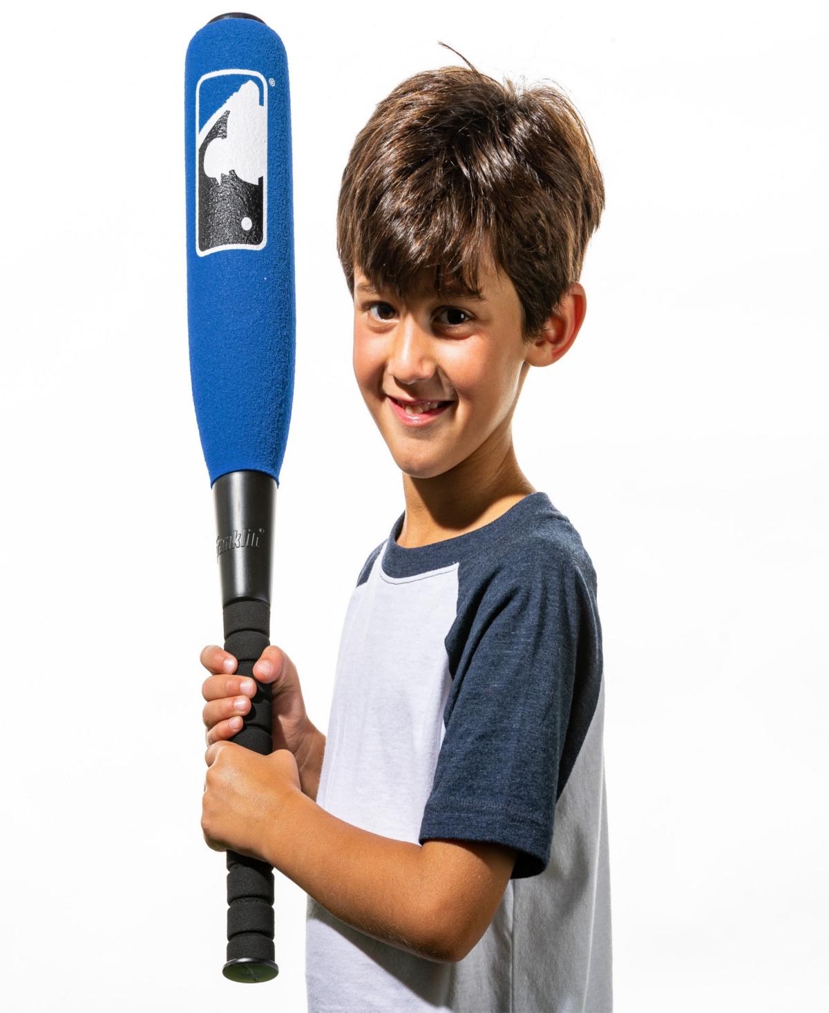 Franklin Sports Mlb Kids Foam Baseball Bat And Ball Set In Blue