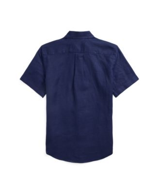 Big Boys Short-Sleeve Linen Shirt