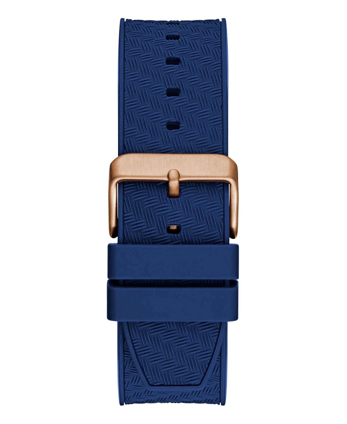 Guess Men's Multifunction Blue Silicone Watch, 45mm In Blue