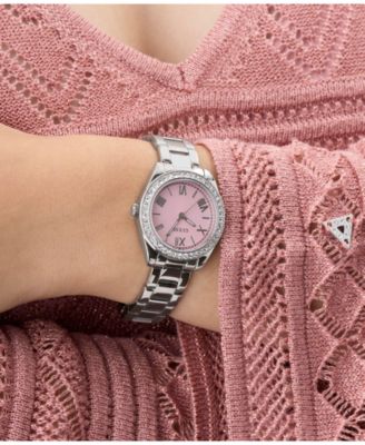 Women's Analog Silver-Tone Steel Watch, 30mm