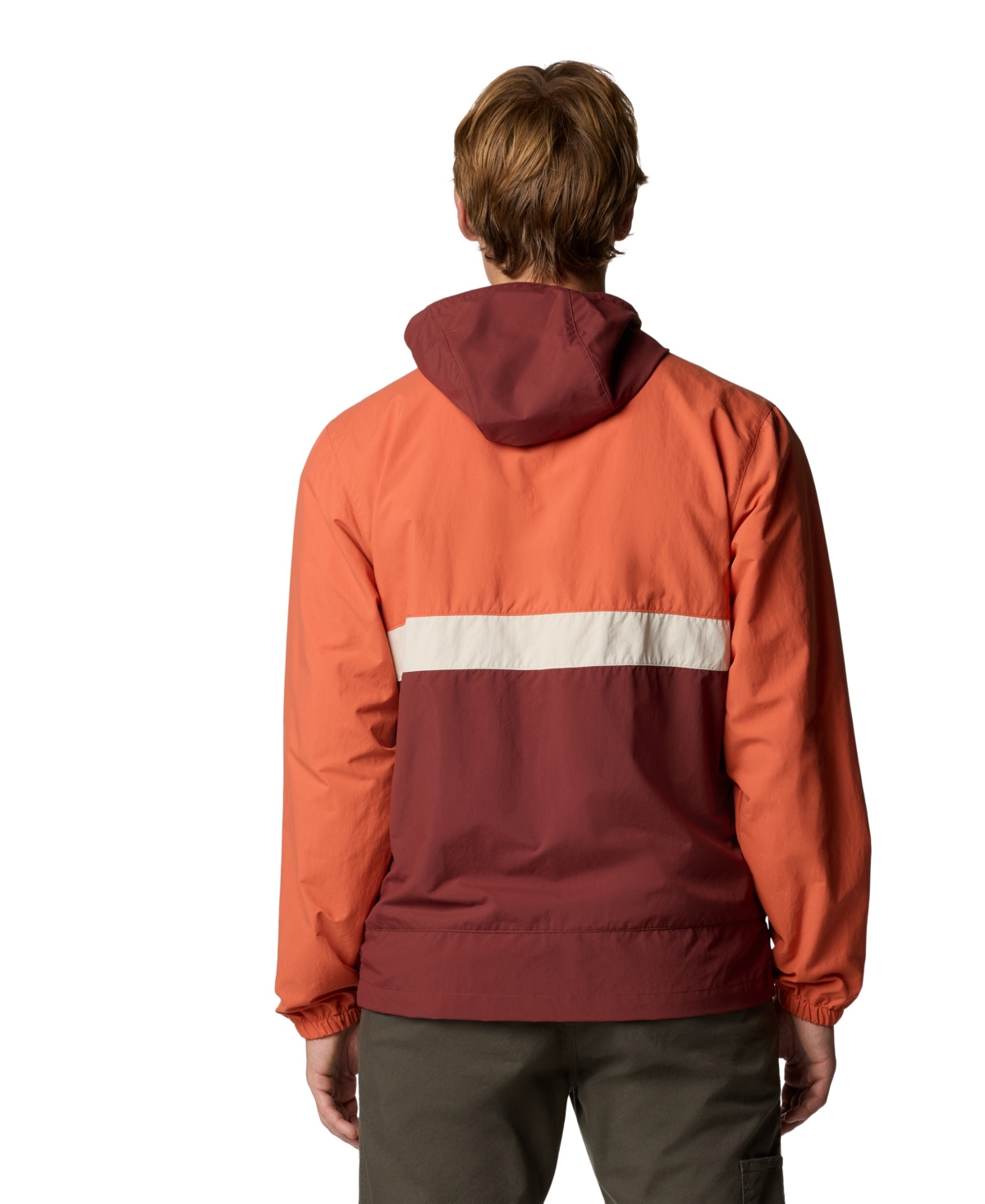 COLUMBIA MEN'S SPIRE VALLEY HOODED WINDBREAKER 
