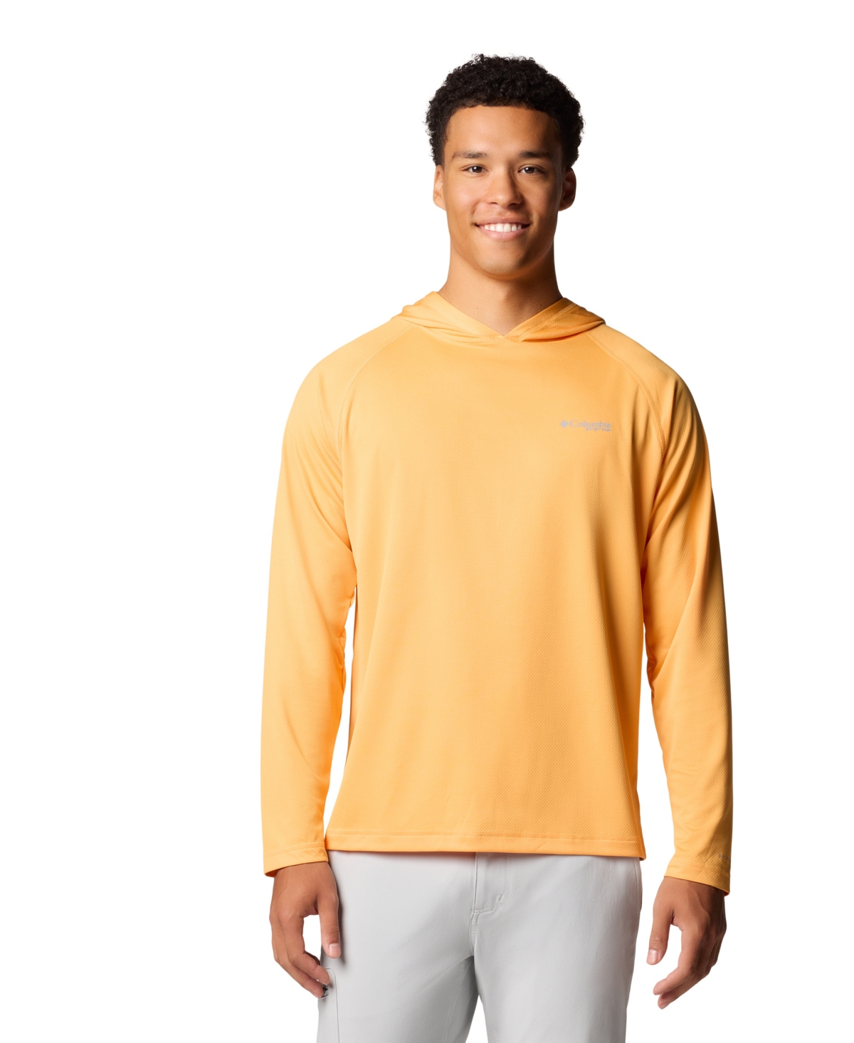 COLUMBIA MEN'S PFG SOLAR STREAM MOISTURE-WICKING UPF 50 HOODIE 