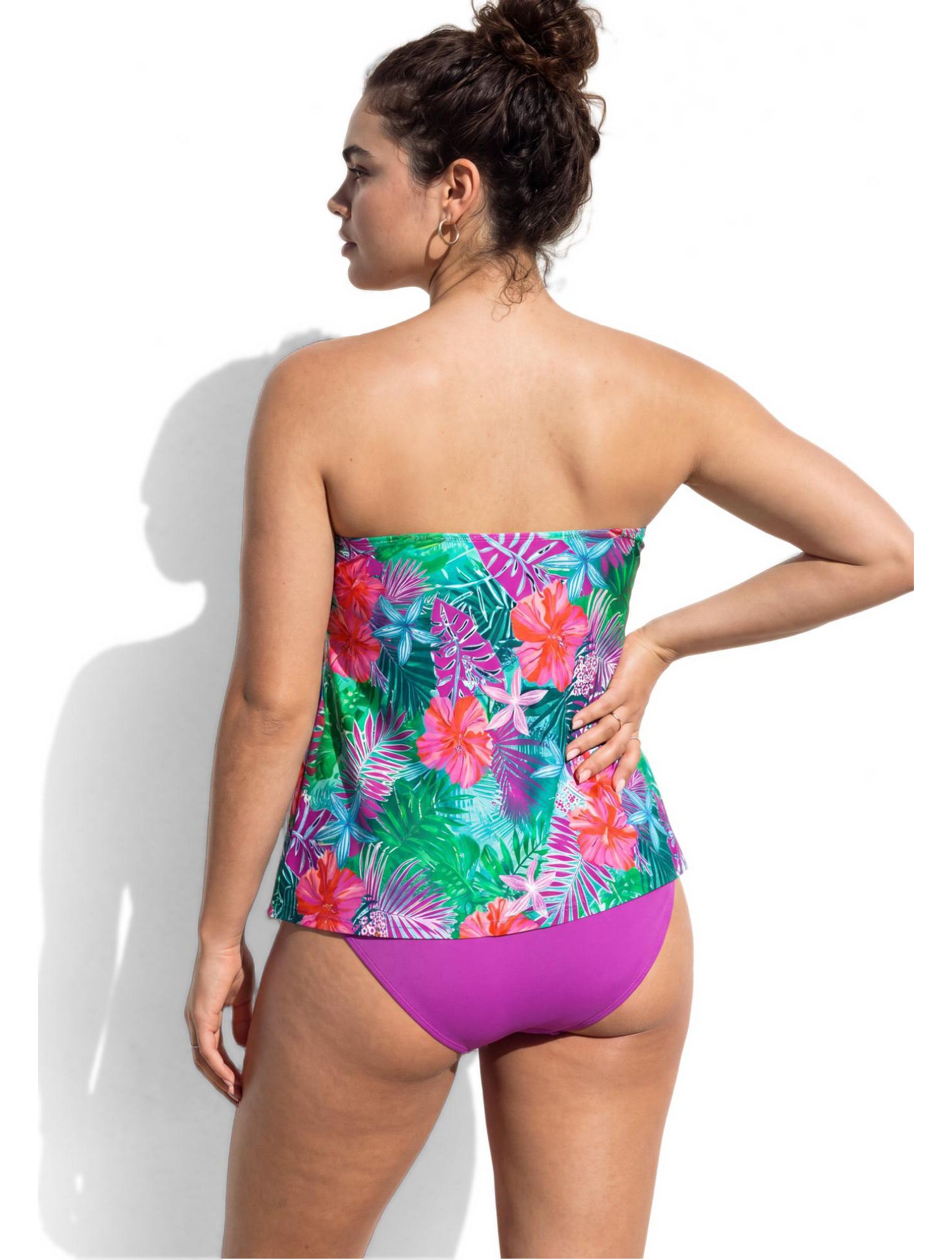 Women's Flyaway Bandeau Tankini Top