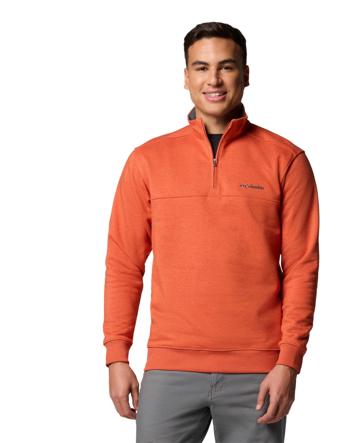 COLUMBIA MEN'S HART MOUNTAIN II QUARTER-ZIP FLEECE SWEATSHIRT 