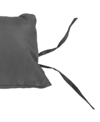 Outdoor Andrei Double Egg Chair Replacement Cushion Set with Pillows and Seat Cushion - Dark Gray