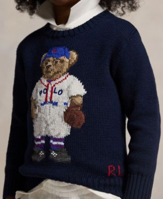 Little Boys Polo Bear Cotton Sweater