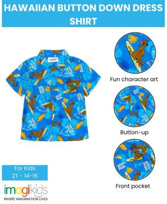 Scooby-Doo Hawaiian Button Down Dress Shirt