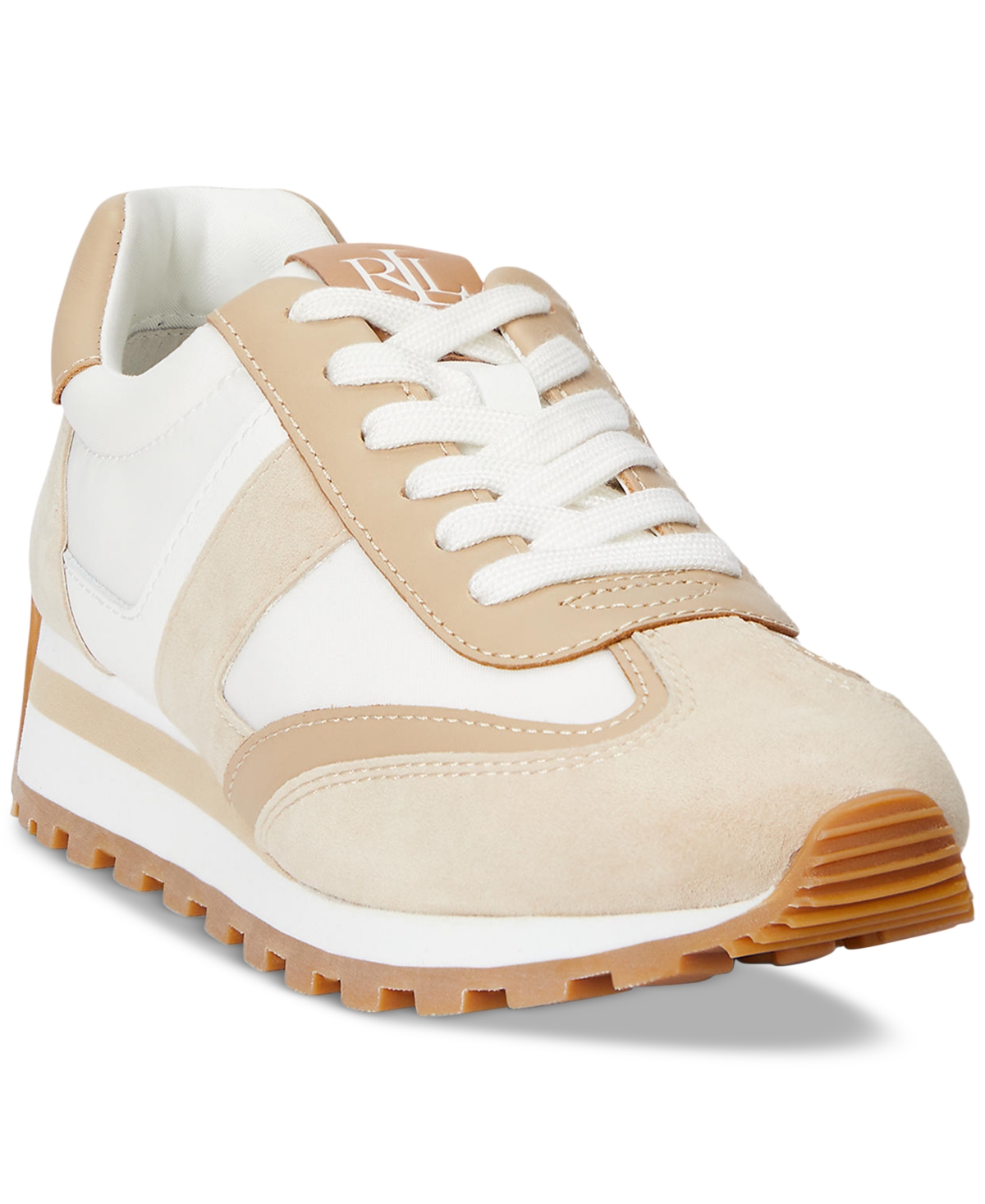 Women's Dani Lace-Up Sneakers - Snow White, Sand Dune