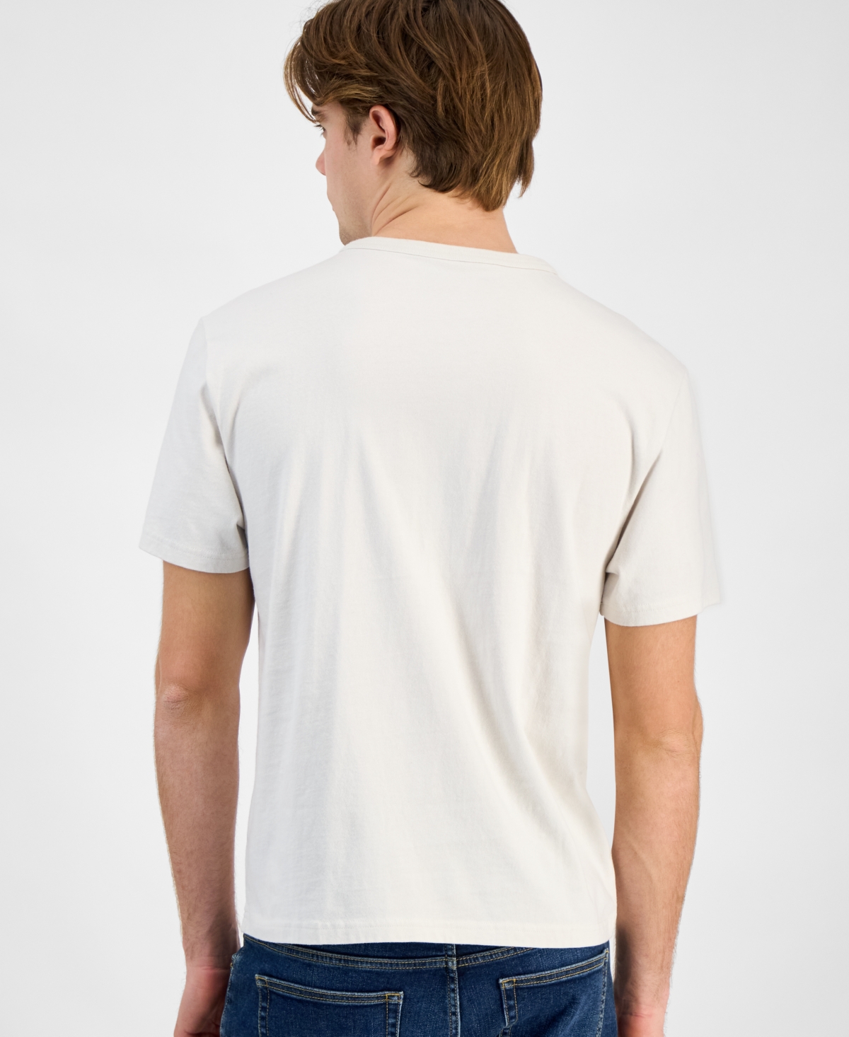 Shop Sun + Stone Men's Mountainous Regular-fit Graphic T-shirt, Exclusively At Macy's In Vintage White