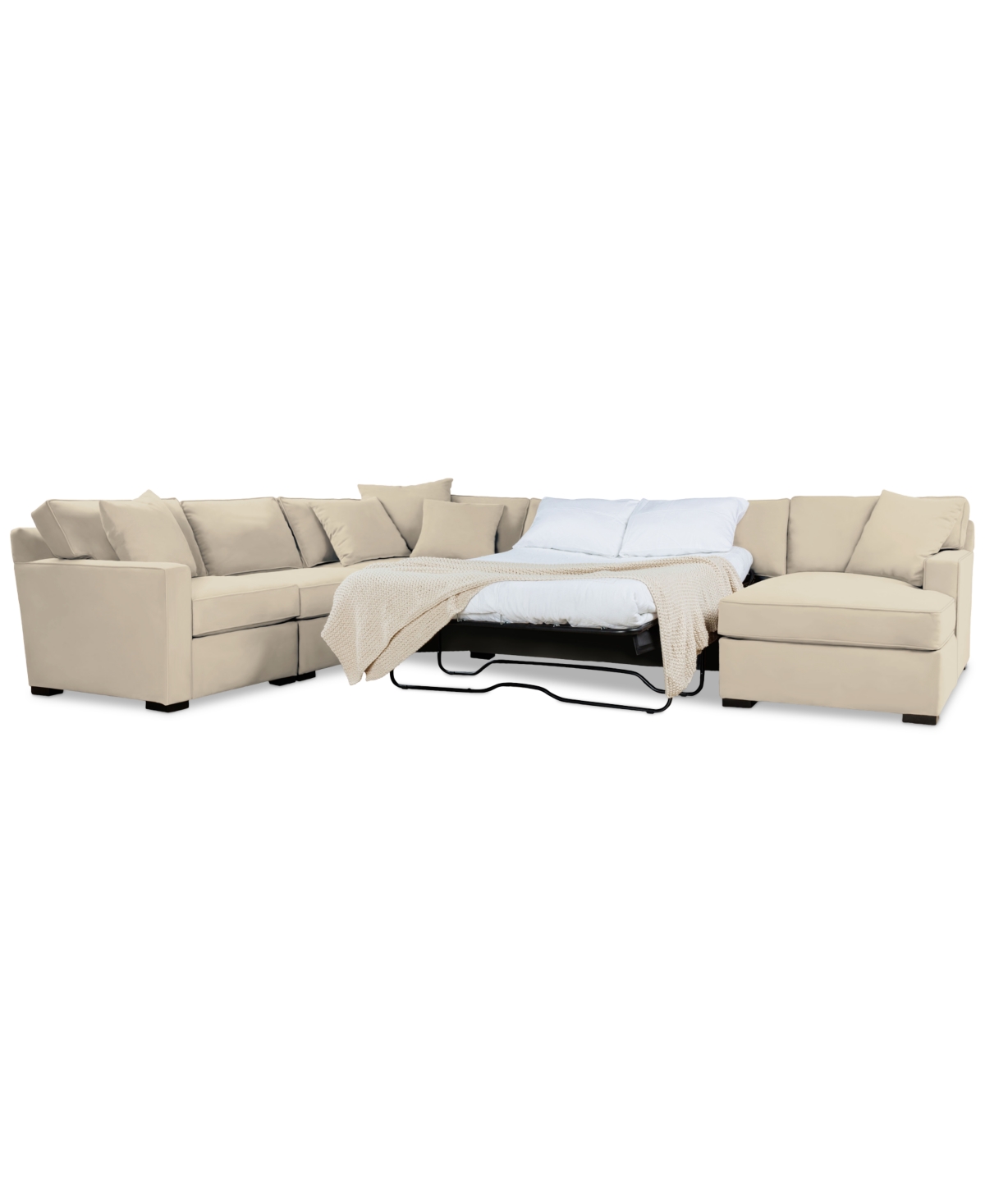 MACY'S RADLEY 5-PC. FABRIC SLEEPER SECTIONAL SOFA, CREATED FOR MACY'S 