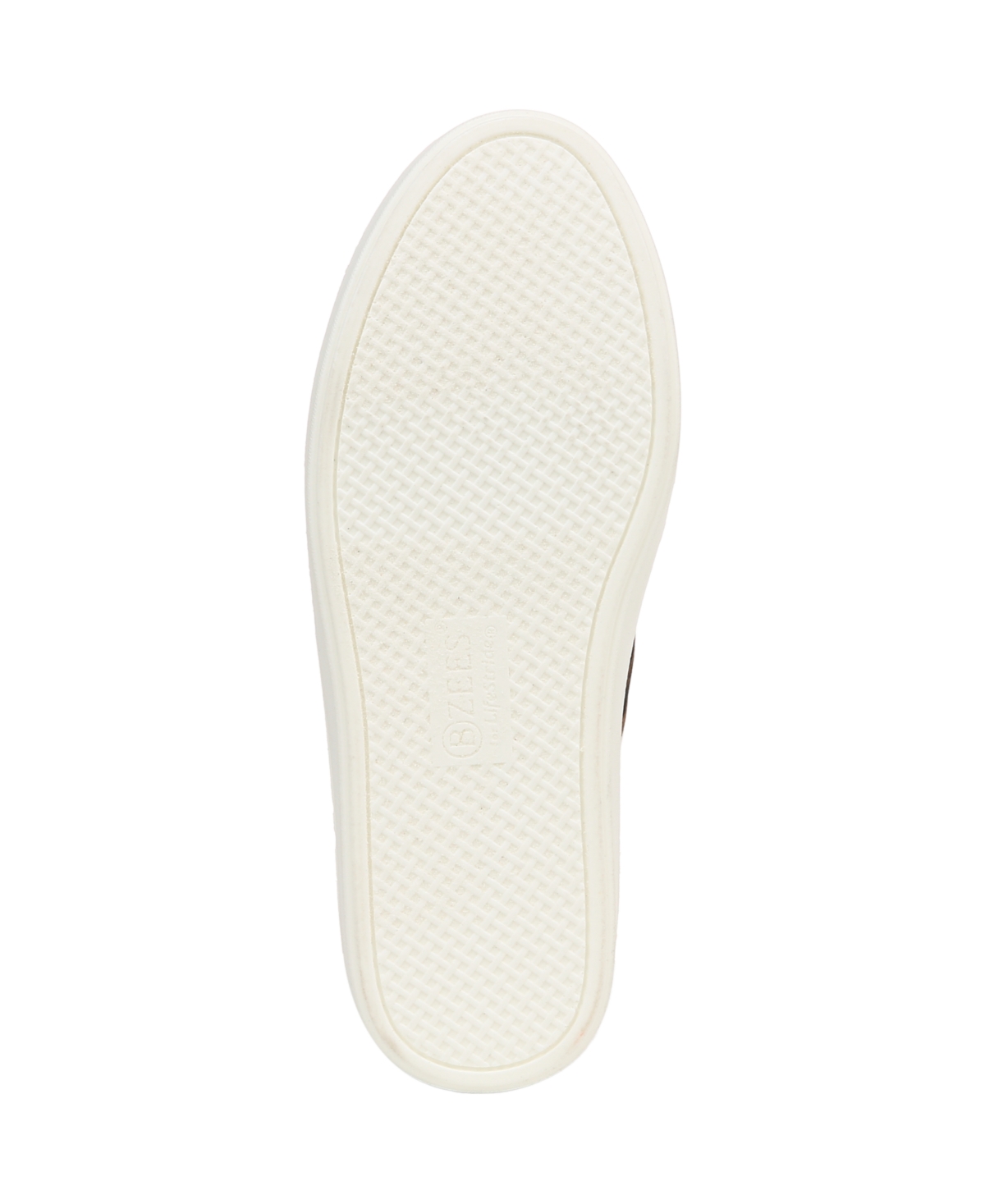 Bzees Happy Friday Sneaker In White,leopard Faux Leather