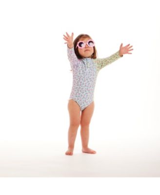 Infant Girls Floral Print Rash Guard