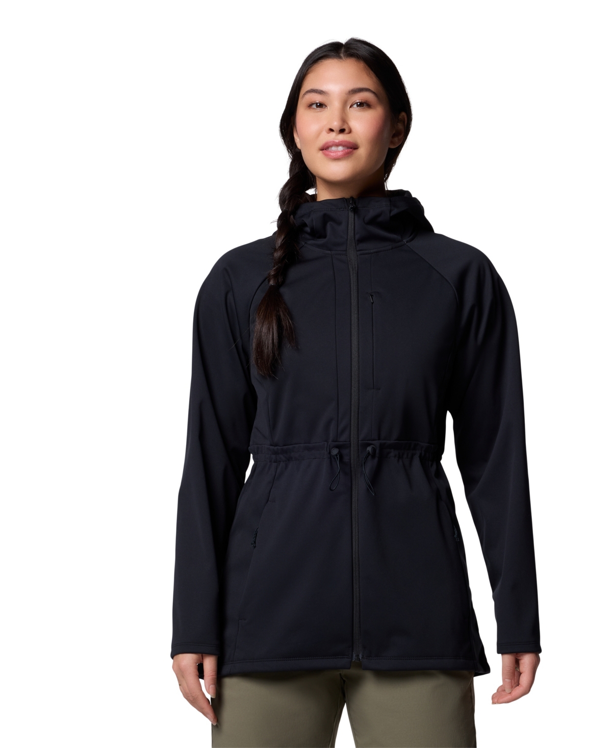 Shop Columbia Women's Flora Park Ii Softshell Jacket In Black