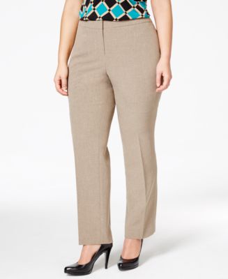 Kasper Plus Size Crepe Stretch Pants - Pants & Capris - Women - Macy's