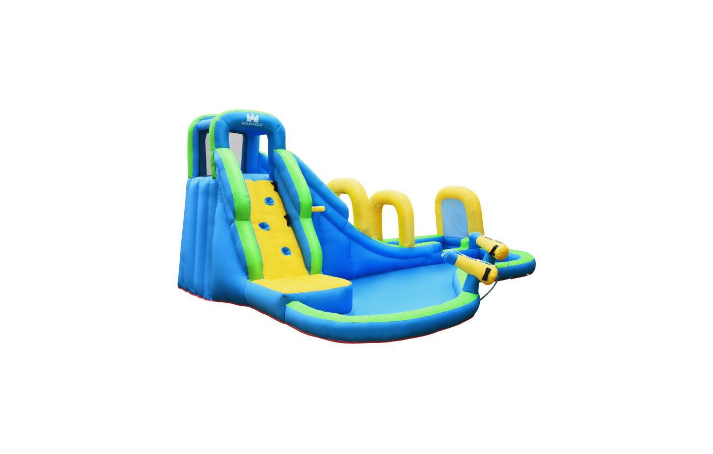 Детская игрушка Slickblue Inflatable Water Slide Bounce House with Water Cannons, 4-Kid Capacity, 4–12 лет, цвет: Синий — фото 1