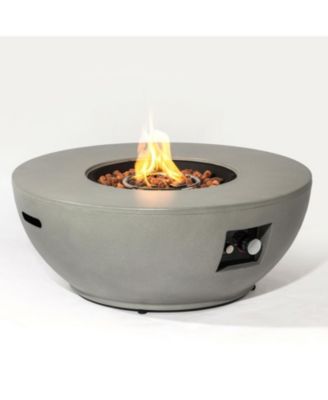 Streamdale Steel Propane Fire Bowl Outdoor Round Propane Fire Pit with Tank Holder