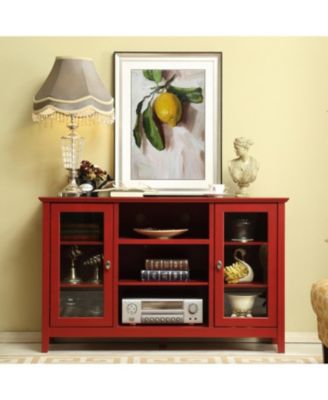 Streamdale Storage Buffet Cabinet/Sideboard/TV Console with Glass Doors ...
