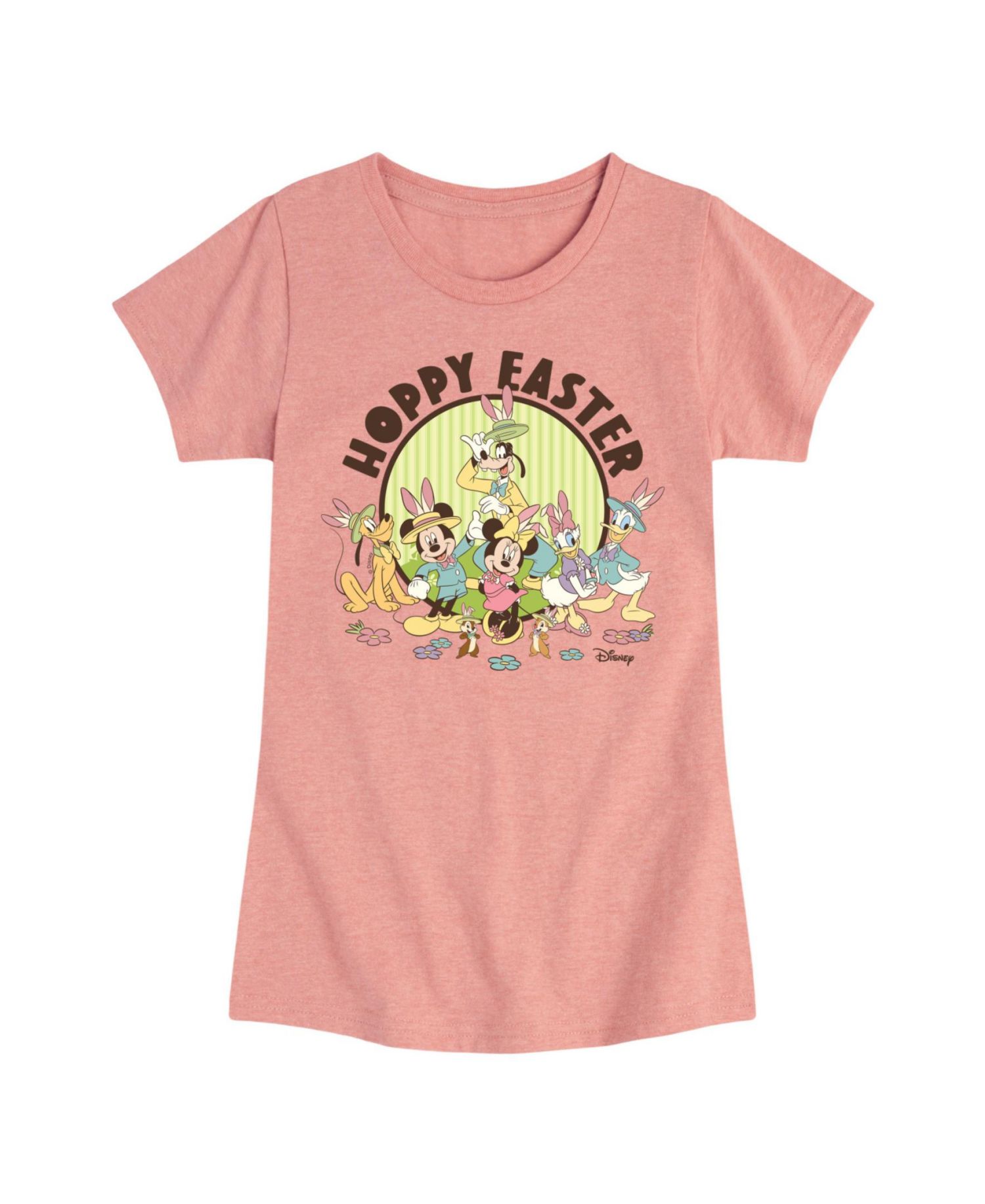 Big Girls Hoppy Easter Graphic Short Sleeve T-Shirt