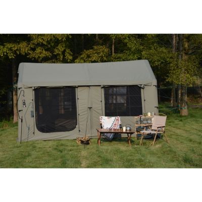 Streamdale Inflatable Camping Tent 9.8 x13ft with Canopy, Hand Pump, Easy Setup, Waterproof